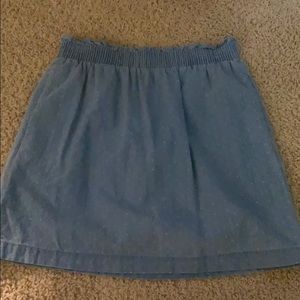 J Crew Chambray Denim sidewalk mini skirt size 4